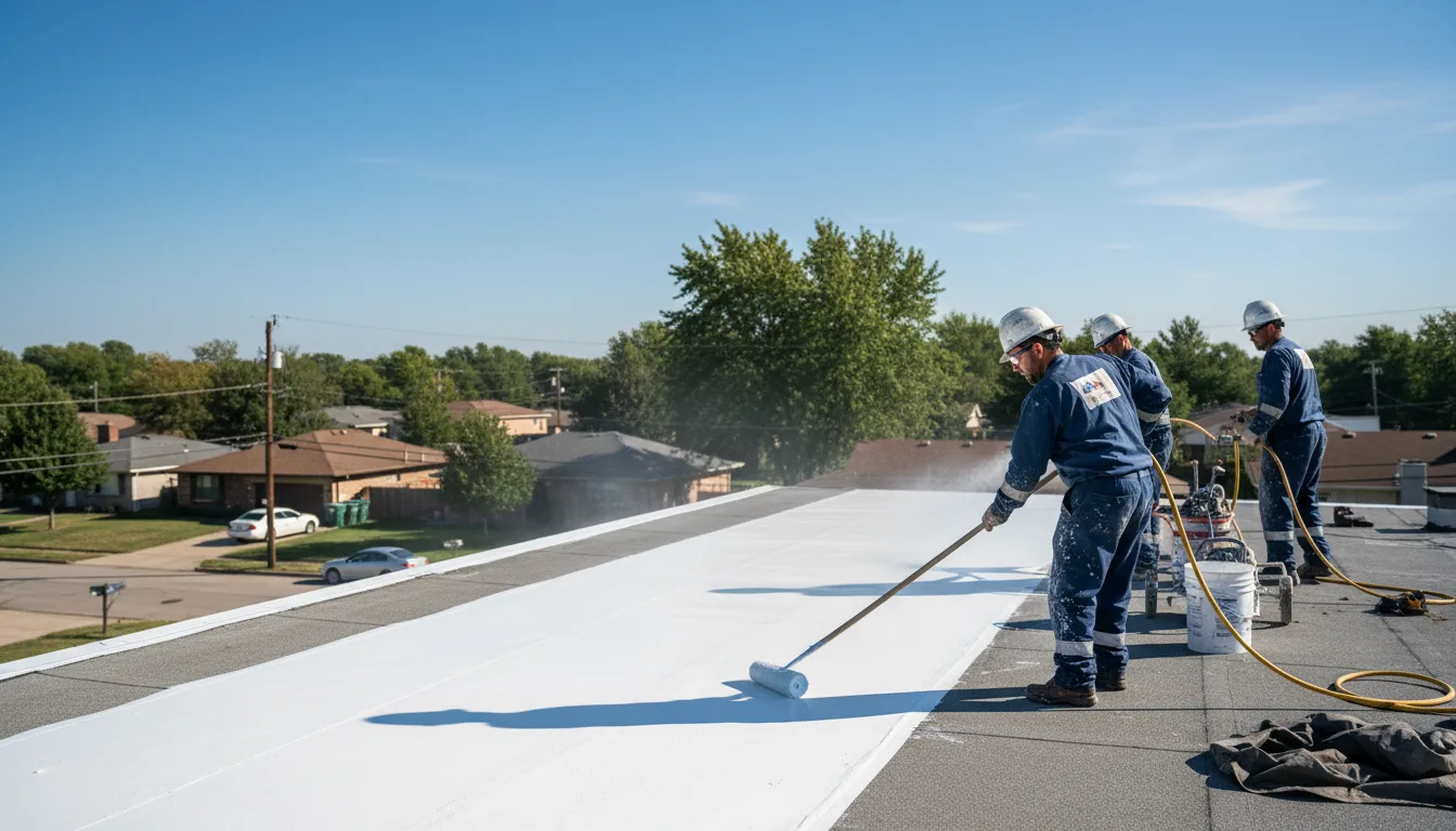 Commercial roof coating in Newfane, NY near me